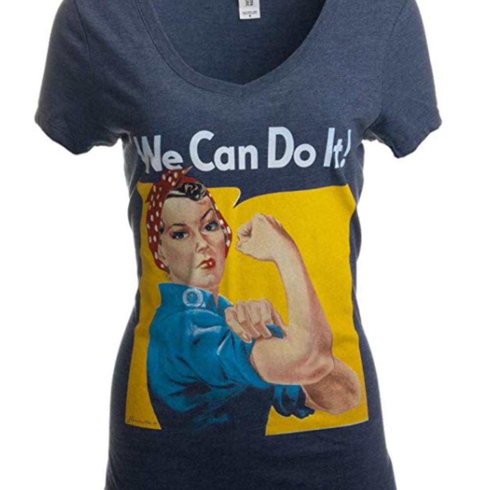 We Can Do It V-Neck T-Shirt for Women